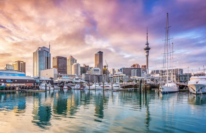 Auckland city from the water