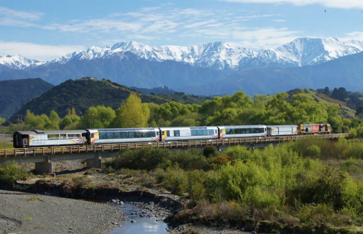 Take the Tranz Alpine train and enjoy the close up scenery of the Southern Alps and braided rivers.