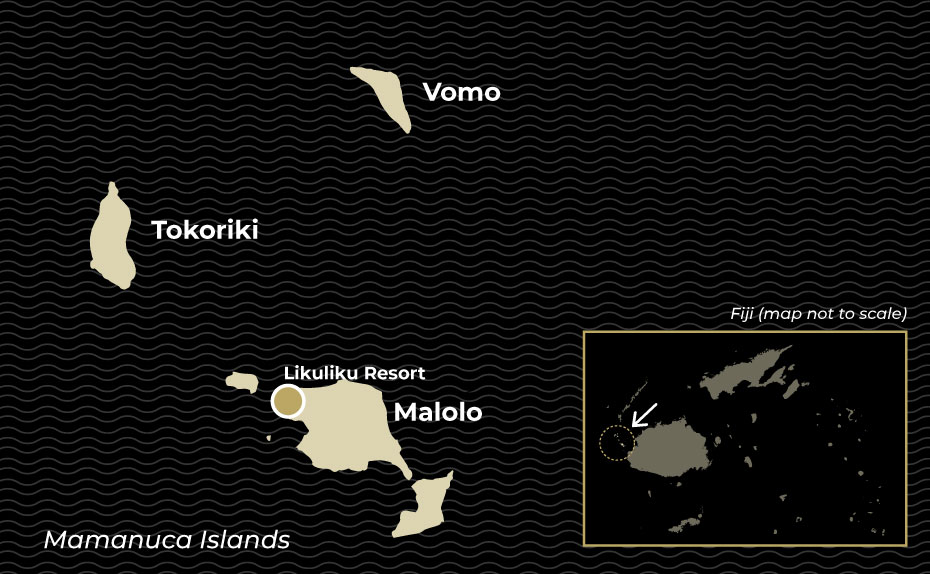 Map of location of Likuliku Resort