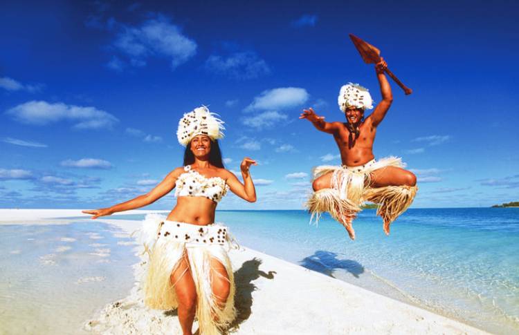 Dancing Cook islands