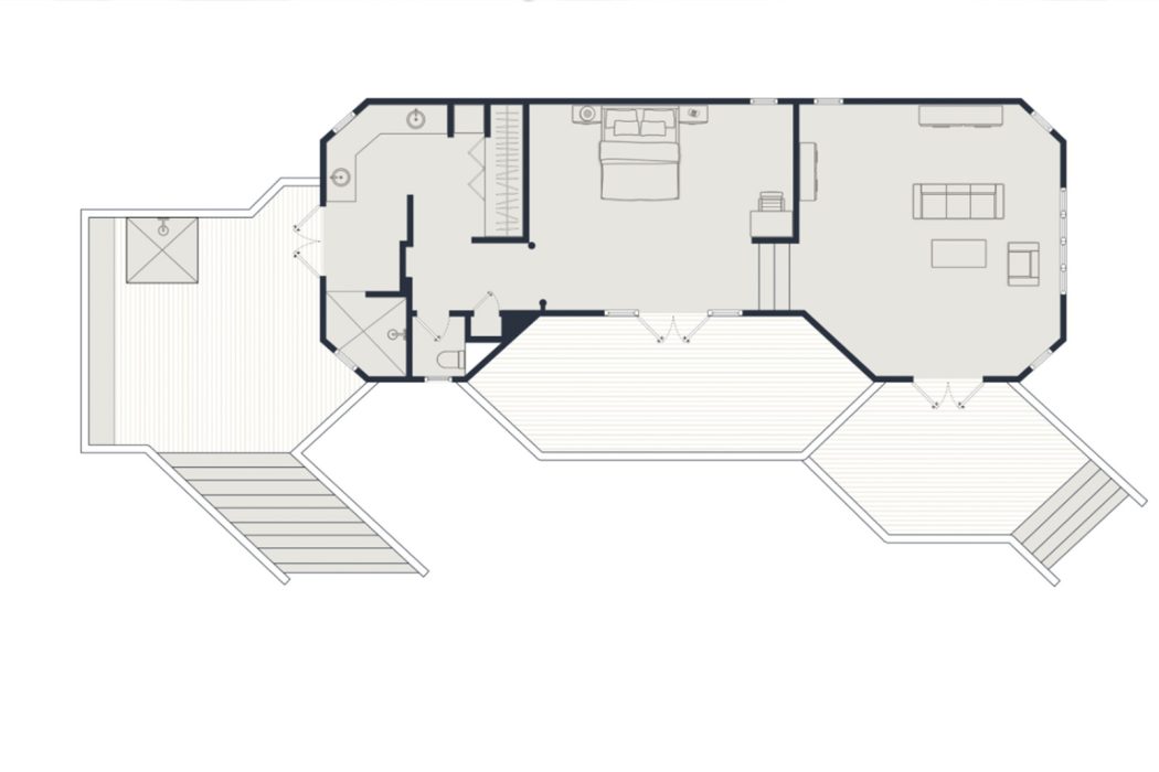 Yasawa Island Resort Deluxe Suite layout